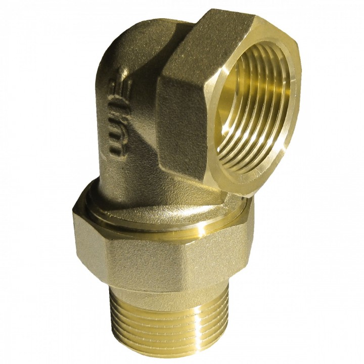 Śrubunek gwintowany kątowy oringowy mosiężny